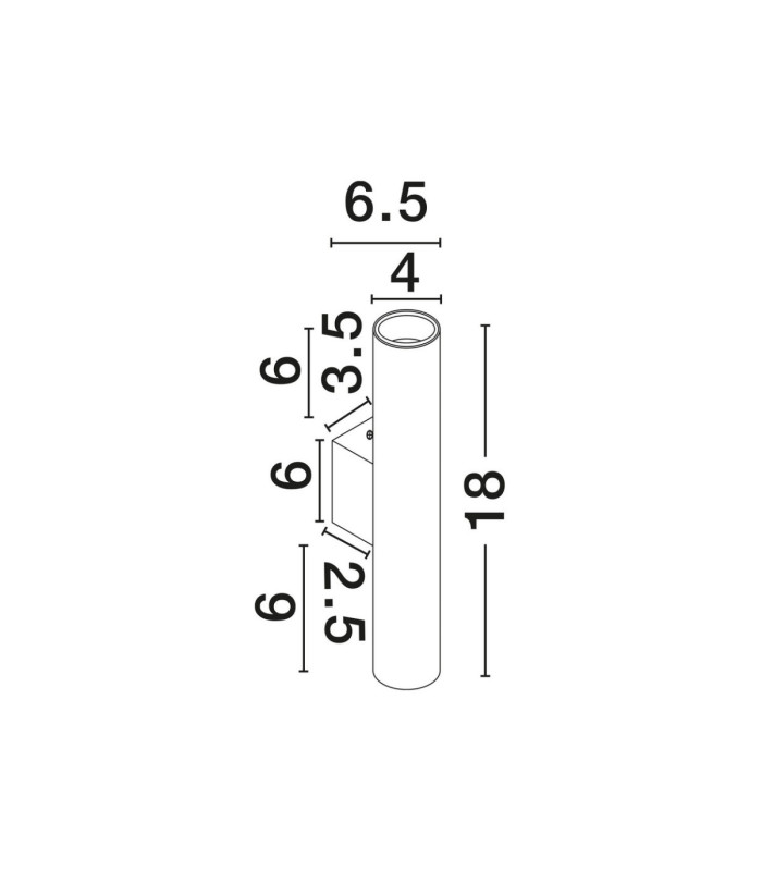 Mor Up & Down Wall Lamp Sandy White LED MR11/GU10 2x10W-7