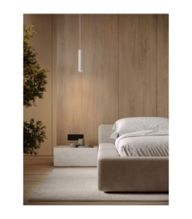 Mor Slim Pendant Ceiling Light Sandy White LED MR11/GU10 1x10W-2