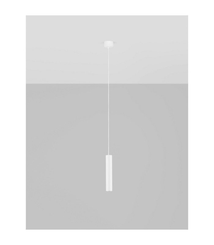 Mor Slim Pendant Ceiling Light Sandy White LED MR11/GU10 1x10W-3