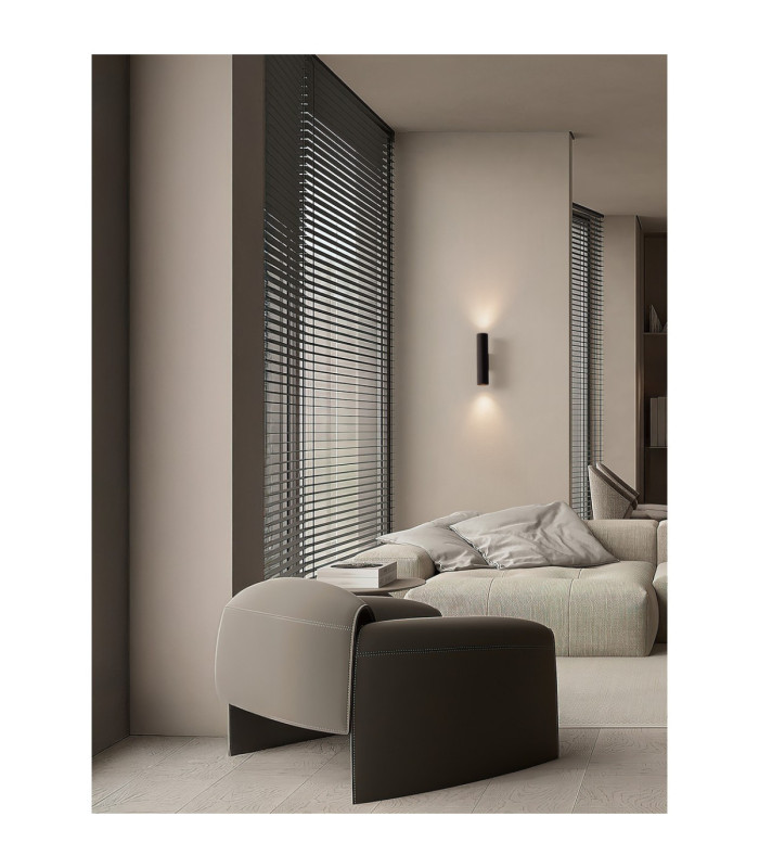 Comet Up & Down Wall Lamp Sandy Black LED MR11/GU10 2x10W-2