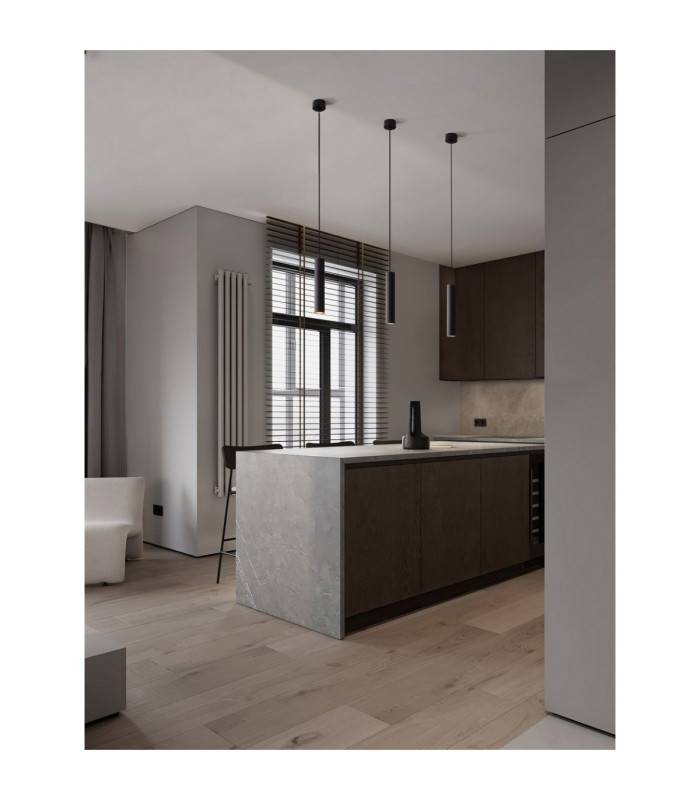 Comet Slim Pendant Ceiling Light Sandy Black LED MR11/GU10 1x10W-2