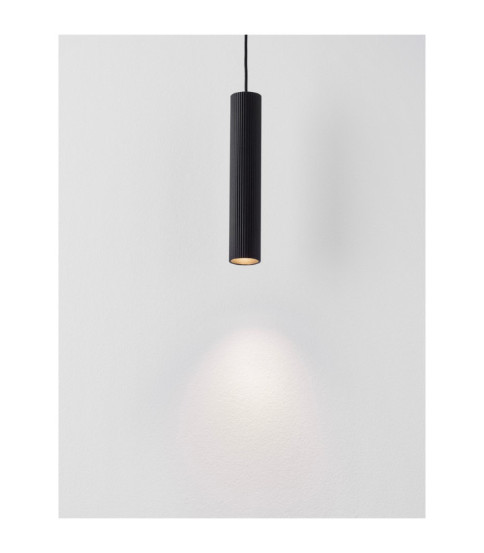 Comet Slim Pendant Ceiling Light Sandy Black LED MR11/GU10 1x10W-6