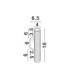 Comet Up & Down Wall Lamp Sandy White LED MR11/GU10 2x10W-8