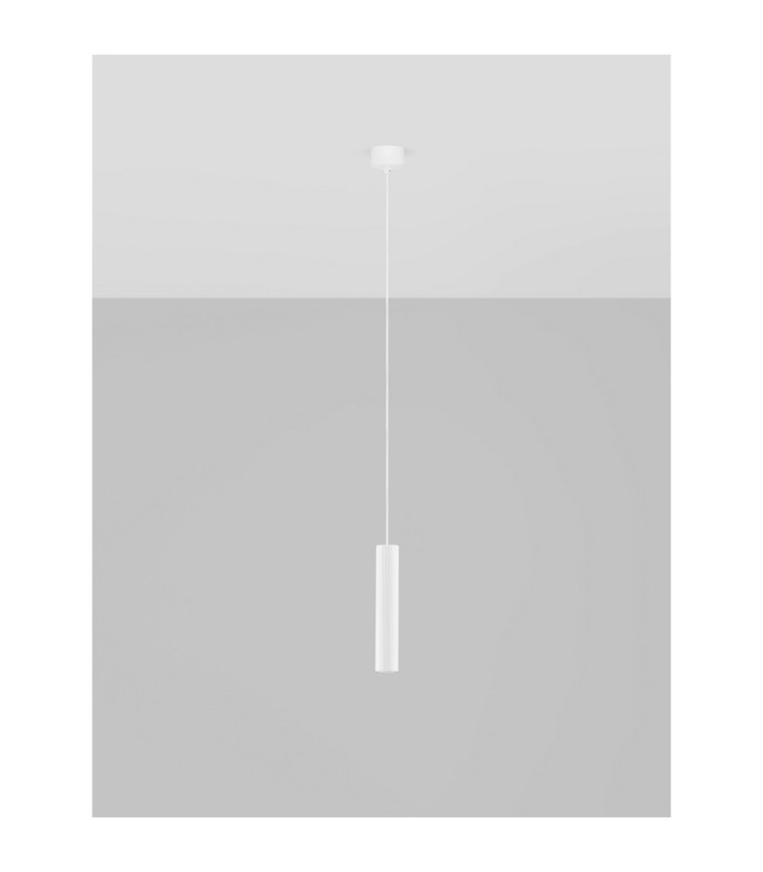 Comet Slim Pendant Ceiling Light Sandy White LED MR11/GU10 1x10W-3