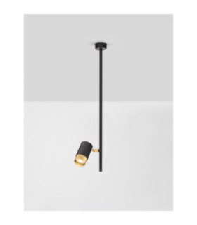 Pongo Single Spotlight Sandy Black Gold GU10 1x10W-2