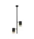 Pongo Pendant Ceiling Light Sandy Black Gold GU10 2x10W-1