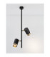 Pongo Pendant Ceiling Light Sandy Black Gold GU10 2x10W-3