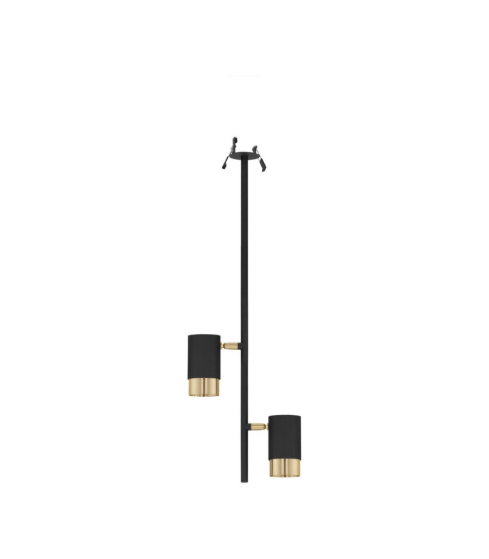 Pongo Twin Ceiling Spotlight Sandy Black Gold GU10 1x10W-1