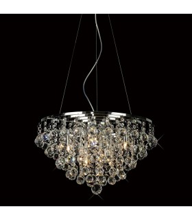 Ceiling Pendant 8 Light Polished Chrome, Crystal - 2