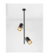 Pongo Twin Ceiling Spotlight Sandy Black Gold GU10 1x10W-2