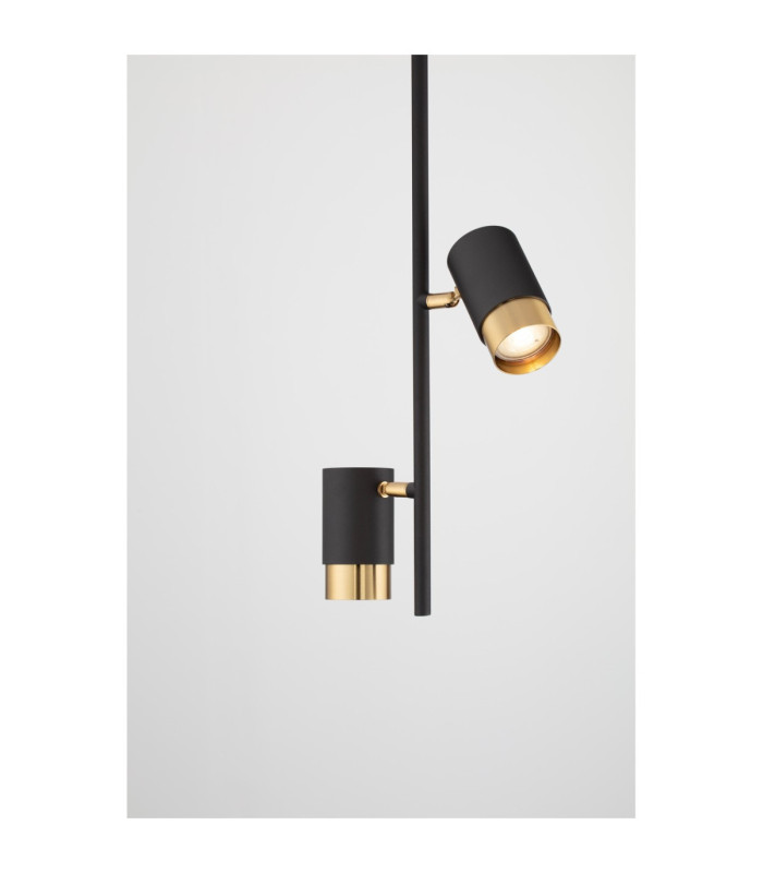 Pongo Twin Ceiling Spotlight Sandy Black Gold GU10 1x10W-5