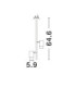 Pongo Twin Ceiling Spotlight Sandy Black Gold GU10 1x10W-6