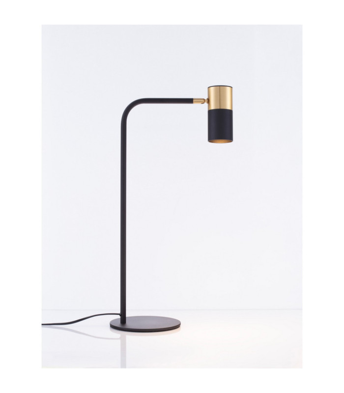 Pongo Desk Task Lamp Sandy Black Gold GU10 1x10W-4