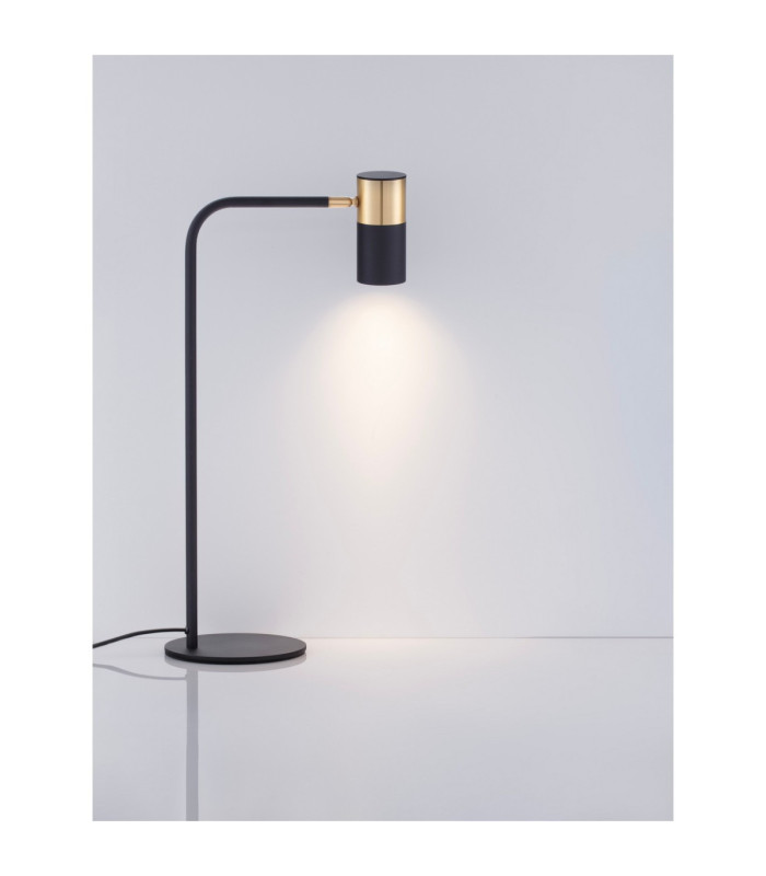 Pongo Desk Task Lamp Sandy Black Gold GU10 1x10W-5