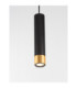 Picto Tall Slim Pendant Ceiling Light Sandy Black Gold GU10 1x10W-5