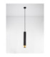 Picto Small Slim Pendant Ceiling Light Sandy Black Gold GU10 1x10W-3