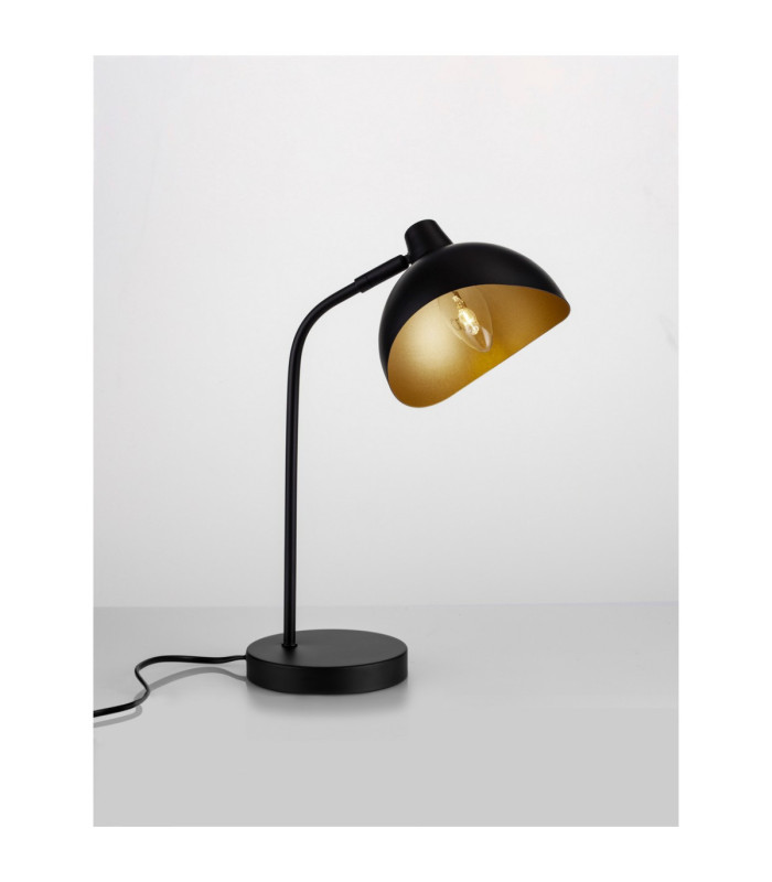 Geti Desk Task Lamp Matt Black Gold E14 1x5W-4