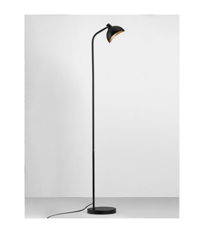 Geti Task Floor Lamp Matt Black Gold E14 1x5W-4