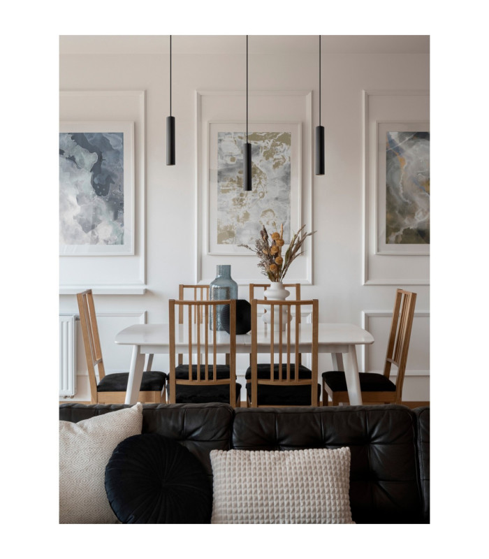 Mare Slim Pendant Ceiling Light Sandy Black GU10 1x10W-2