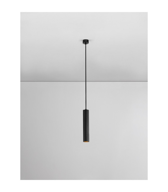 Mare Slim Pendant Ceiling Light Sandy Black GU10 1x10W-4