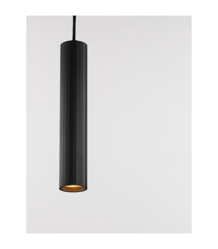 Mare Slim Pendant Ceiling Light Sandy Black GU10 1x10W-5