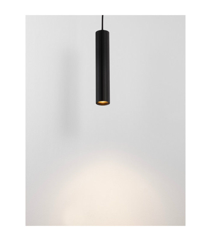 Mare Slim Pendant Ceiling Light Sandy Black GU10 1x10W-7