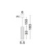 Mare Slim Pendant Ceiling Light Sandy Black GU10 1x10W-8