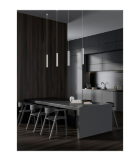 Ami Slim Pendant Ceiling Light Sandy White GU10 1x10W-2