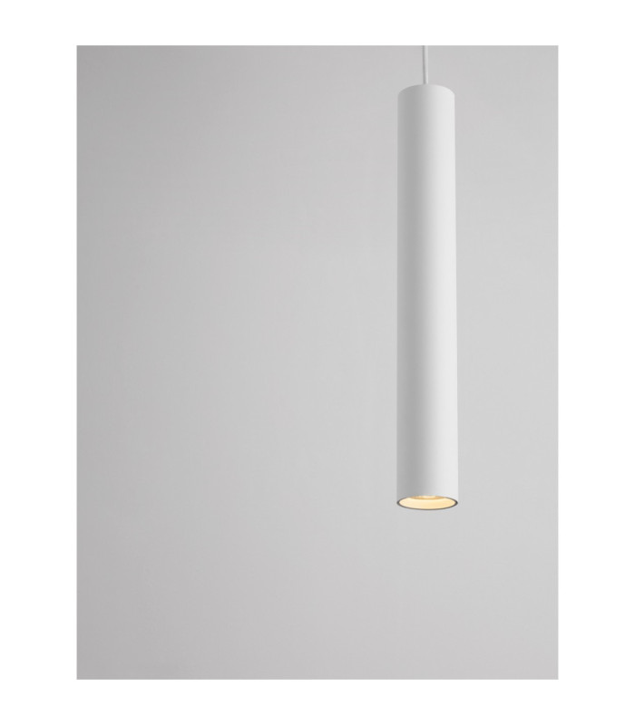 Ami Slim Pendant Ceiling Light Sandy White GU10 1x10W-5