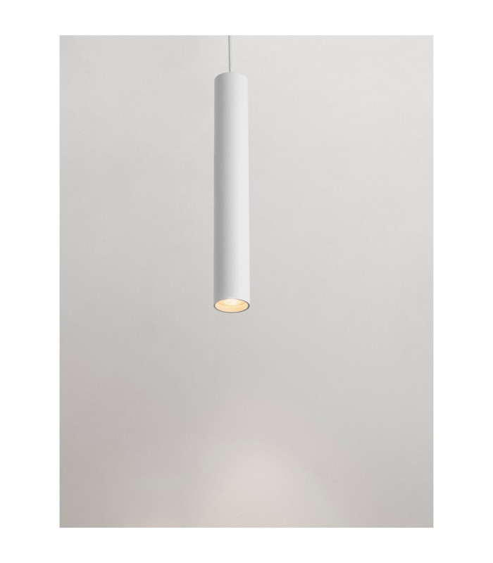 Ami Slim Pendant Ceiling Light Sandy White GU10 1x10W-6