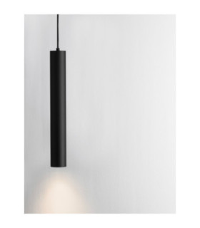 Ami Slim Pendant Ceiling Light Sandy Black GU10 1x10W-2