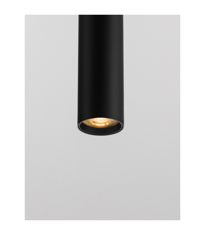 Ami Slim Pendant Ceiling Light Sandy Black GU10 1x10W-5