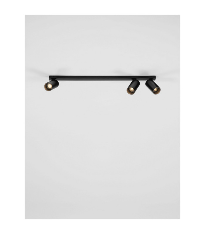 Oso Ceiling Spotlight Bar Sandy Black GU10 3x10W-4