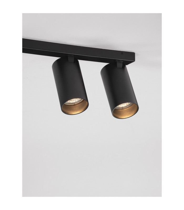 Oso Ceiling Spotlight Bar Sandy Black GU10 3x10W-6