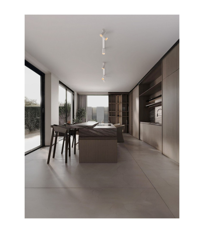 Oso Ceiling Spotlight Bar Sandy White GU10 3x10W-2