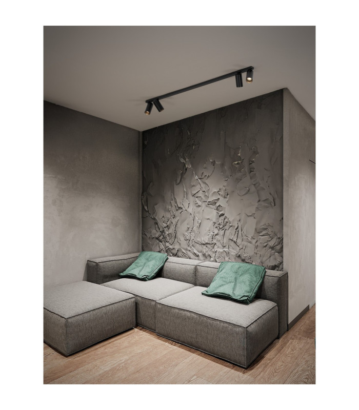 Oso Ceiling Spotlight Bar Sandy Black GU10 4x10W-2