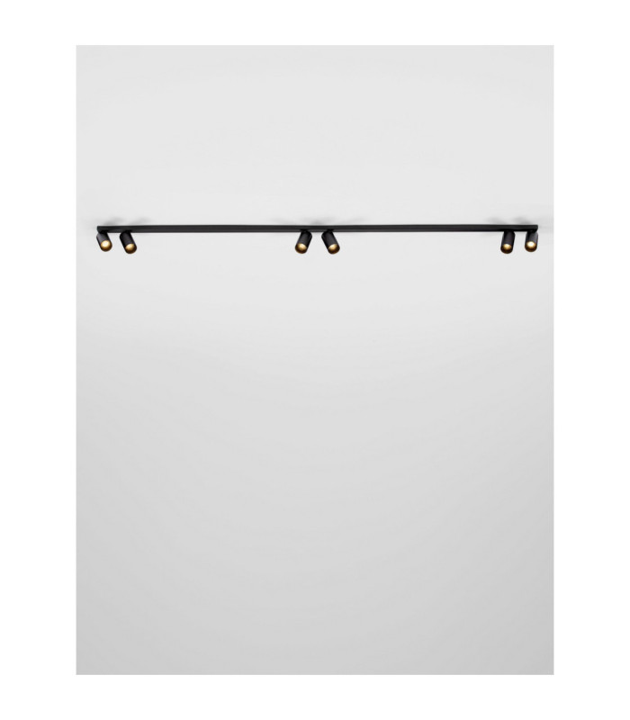 Oso Ceiling Spotlight Bar Sandy Black GU10 6x10W-4