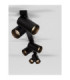 Oso Ceiling Spotlight Bar Sandy Black GU10 6x10W-5