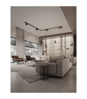 Oso Ceiling Spotlight Bar Sandy Black GU10 8x10W-2