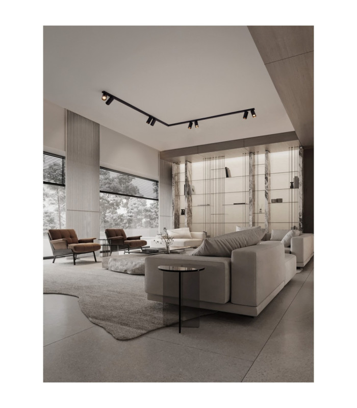Oso Ceiling Spotlight Bar Sandy Black GU10 8x10W-2