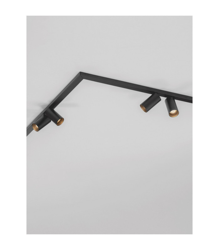 Oso Ceiling Spotlight Bar Sandy Black GU10 8x10W-5