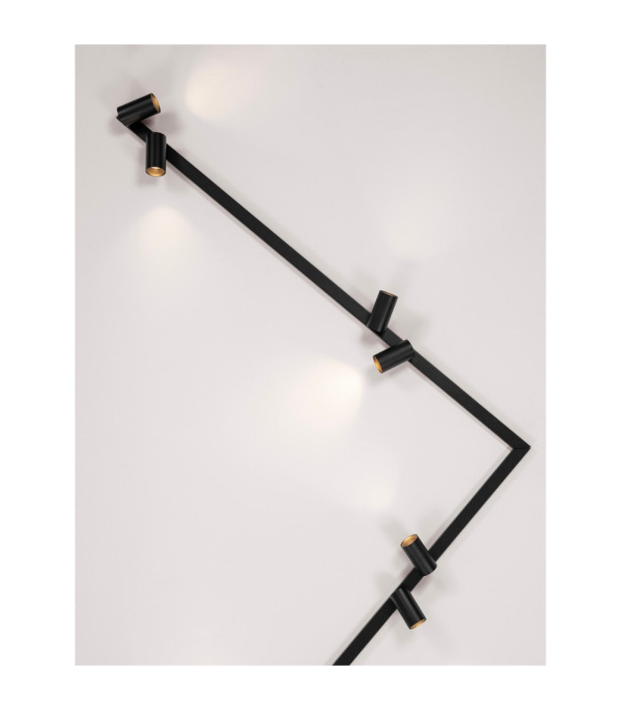 Oso Ceiling Spotlight Bar Sandy Black GU10 8x10W-6