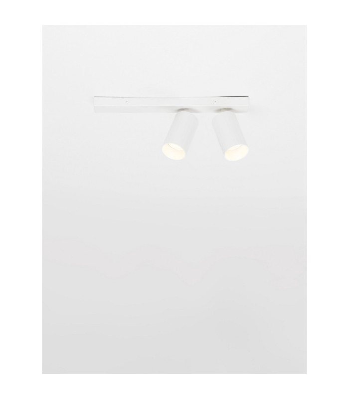 Zelos Twin Ceiling Spotlight Sandy White GU10 2x10W-4