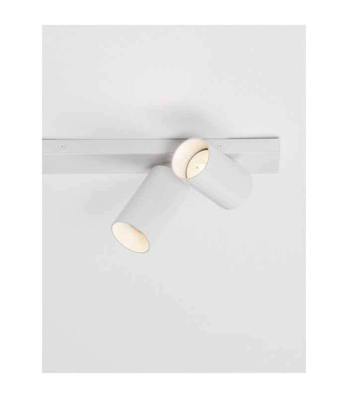 Zelos Twin Ceiling Spotlight Sandy White GU10 2x10W-5