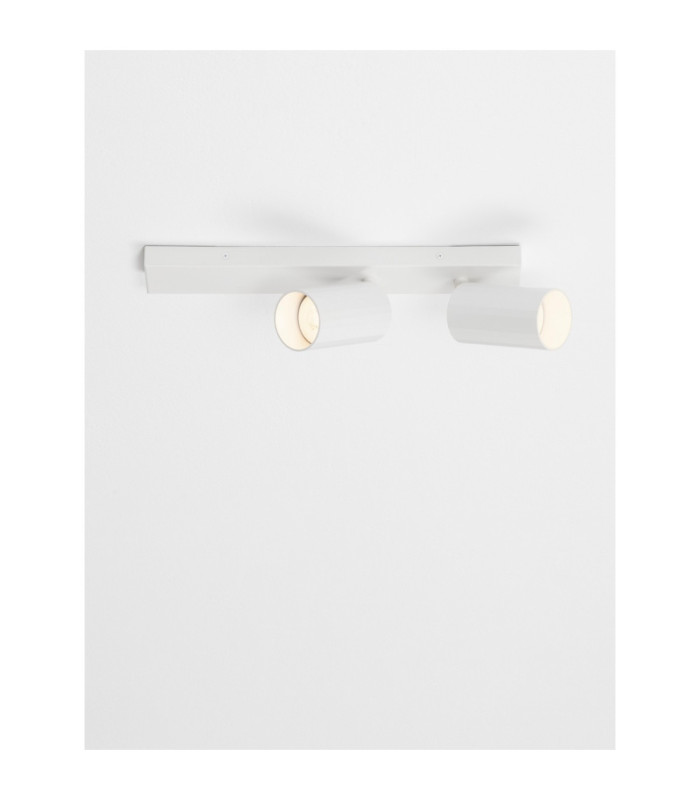 Zelos Twin Ceiling Spotlight Sandy White GU10 2x10W-6