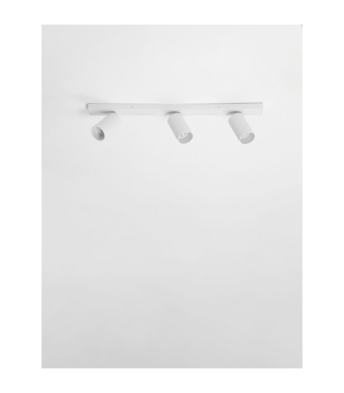 Zelos Ceiling Spotlight Bar Sandy White GU10 3x10W-3