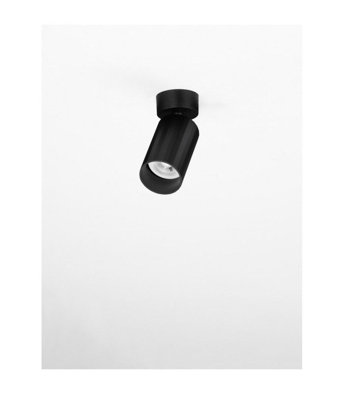 Zelos Single Spotlight Sandy Black GU10 1x10W-3