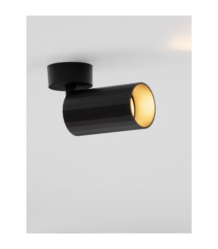 Zelos Single Spotlight Sandy Black GU10 1x10W-6