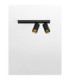 Zelos Twin Ceiling Spotlight Sandy Black GU10 2x10W-4