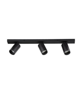 Zelos Ceiling Spotlight Bar Sandy Black GU10 3x10W-1